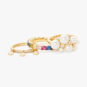 Kate Spade Rain Or Shine Stacking Ring Set size 7 (MSRP $99)